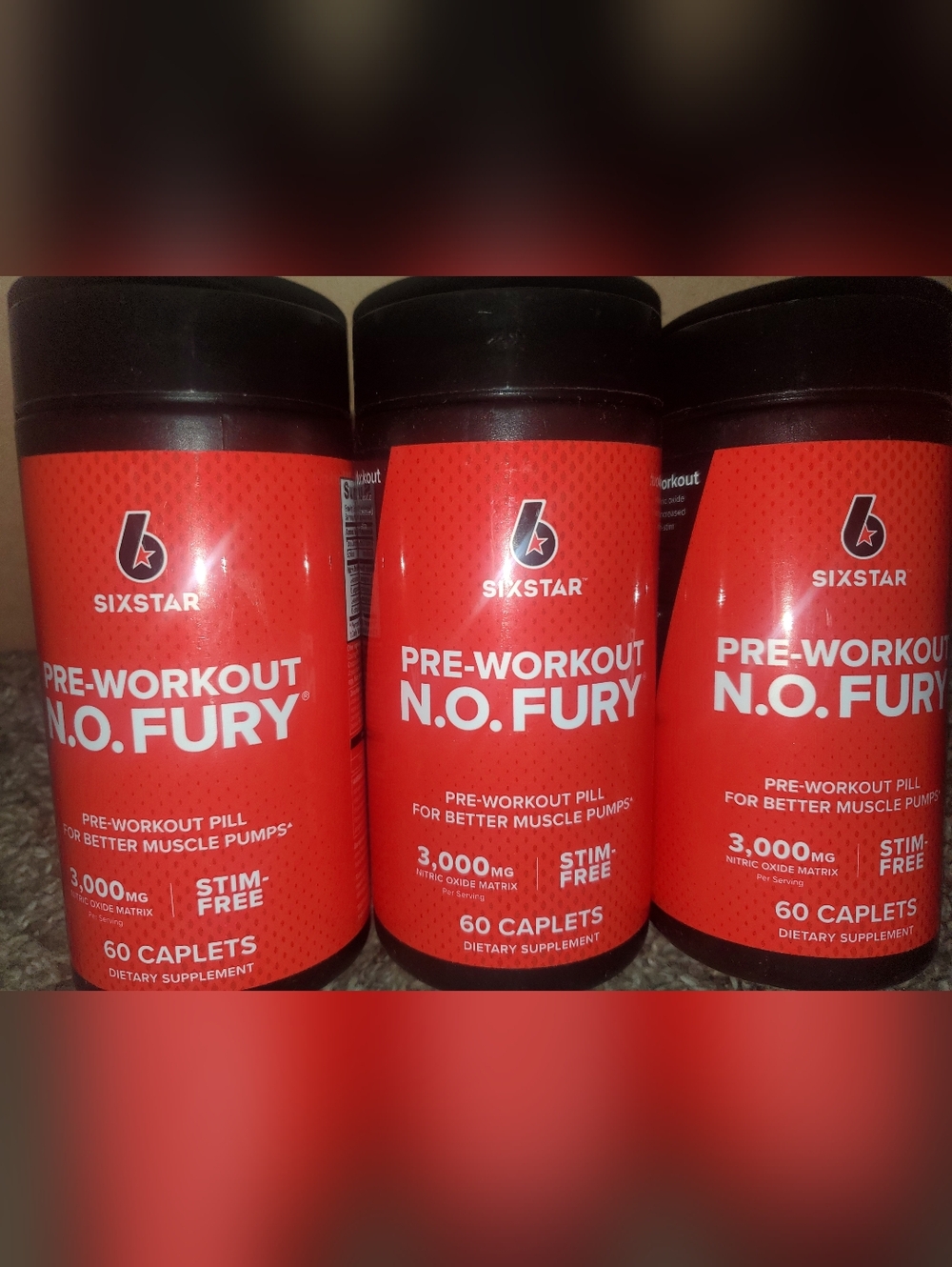 3 Pre-Workout N.O. Fury  - 60 Ct